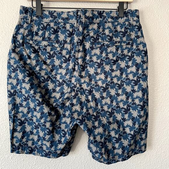 Original Penguin Mens 9" Slim Fit Casual Tropical Print Cotton Chino Shorts 30 - Picture 4 of 7